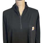 Carhartt Force Black Long Sleeve Quarter-Zip Shirt Photo 1
