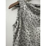 J. McLaughlin  Delilah Silver Gray Safari Cheetah Print Suede Dress XS Photo 7