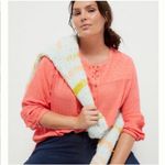 Anthropologie  Vibrant Coral Blouse Photo 1
