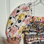 Kate Spade NWT Lilly Blooms Floral Smocked Puff Sleeve Top | size XS Photo 6