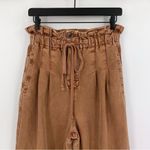 Free People Margate Pleated Trouser Burnt Orange XS Photo 1