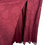 Lulus Garden of Romance Floral Burnout Strapless Maxi Dress XXL Burgundy New Photo 6