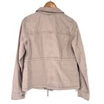 Aeropostale  Women's XS Full Zip Up Bomber Jacket Light Pink Long Sleeve Cotton Photo 2