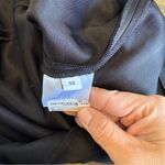 Givenchy  Designer Black Pencil Skirt Sexy Sleek Runway Flawed Size 38 Gold Zip Photo 10