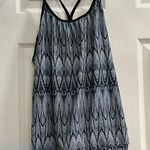 prAna  Andie Racer Back Black and White Tank Top - Size Small - VGUC Photo 0