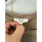 easel  Tan Mineral Washed Terry Floral Peace Top - Size - Medium Photo 4