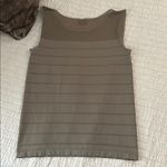 Wolford taupe medium semi sheer seamless cami tank top with bow and stripes Tan Photo 7