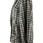 We The Free Luminary Plaid Flannel Jacket Blazer Double Breasted Neutral Tan S Photo 6