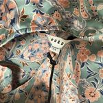 Ro & De  Blue Floral‎ Cowl Neck Tank Top Size XS Photo 4