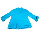 Ruby Rd Jacket Womens 14 Teal Blue Green Beaded Button Front Southwestern Coat Photo 1