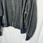 FAVLUX Gray Velour Long Sleeve 1/2 Zip Pullover Size Large Casual Comfy Cozy Photo 3