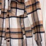 Love Tree Tan & Cream Plaid Jacket Photo 2