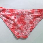 Aerie Pink White Coral Crochet Bikini Bottom Photo 1
