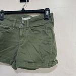 SO  Low Rise Favorite Midi Olive Green Shorts Photo 1