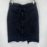 Old Navy  Distressed Button Fly Denim Skirt Sz 16 Grunge Y2K Raw Hem Streetwear Photo 4