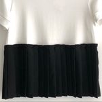 Halogen New Pleated Peplum Knit Top Short Sleeve Color Block Hem Petite Small Photo 7