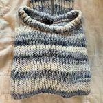 Wild Fable Fall essential: Blue & white knit cropped sweater Photo 6