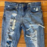 BLANK NYC  NWT distressed straight leg jeans women’s size 25 light wash ripped Photo 1