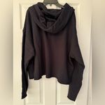 Sandrine Rose Oversized Raw Edge Women’s Black Hoodie Size Small Photo 2