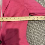 H&M  Blazer Womens 4 Hot Pink One Button Casual Preppy Jacket Modest Minimalist Photo 3