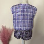 CAbi • Eva peplum plaid floral top Photo 72