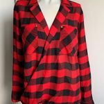 Michael Kors MICHAEL wrap Buffalo check blouse Photo 0