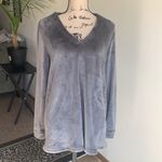 Natori  Velour Oversized Gray Pullover Sweater Photo 1