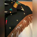 Vintage Lilia Smitty Fringe western gold detail shirt M White Size M Photo 4