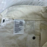 American Eagle   Mom Straight Leg Corduroy Pants Cream Size 2 NWT Photo 3