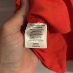 Something Navy  Red Button Up Linen Blouse Photo 3