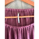 Free People 3/4 Puff Sleeve Scoop Neck Textured Blouse Mauve Women’s size Small Photo 5