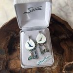 Abalone shells, dangle whale detail earrings Photo 8