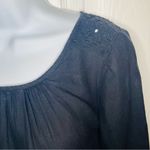 Old Navy  Women's Classic Casual Eyelet Trim Shift Dress Black M Photo 3