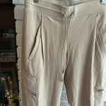 Athleta Go Far Travel Pant Joggers Athletic Tan Khaki Pants Size 0 Photo 2