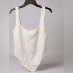 A New Day  Cream Asymmetrical Sleeveless Bodysuit Photo 1
