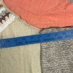 Free People We The  Spring Bound Top Womens Small Crochet Paneled Shirt Beige Photo 6