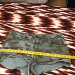 Y2K 2000s Grunge Micro Mini Baddie Hot Pants Low Rise Camo Cargo Booty Shorts Frayed Hem #goth #whimsigoth bimbo subversive #acubi #cyber #punk biker whimsygoth mcbling Measurement in pics Green Size M Photo 4