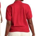 Everlane  The Oversized Polo XS Organic Cotton Goji Berry Red EUC Photo 0