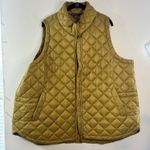Athleta Whisper Featherless Quilted Puffer Vest Olive Green Plus Size 3X Photo 0