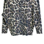 Gaze Leopard Print Long Sleeve Dolman Top Womens Size S Brown Photo 2