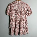 Urban Outfitters UO Little Lies Linen Zebra Print Mini Shirt Dress Women's Small Red Photo 7