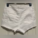 Talula  White Denim Raw Hem Shorts Photo 1