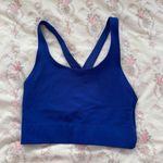 Fabletics Blue  Long Line Sports Bra Top Photo 0