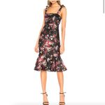 LPA Zelmira Floral Sleeveless Peplum Midi Flounce Dress Size Small Photo 8