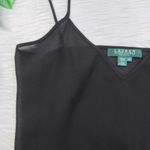 Ralph Lauren LAUREN Sheer Black Cropped Cami Womens Size 14P Petite Photo 2