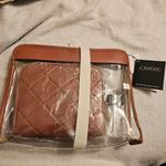 Joan & David  Clear Comestic Bag Set with Travel Bottles Photo 2