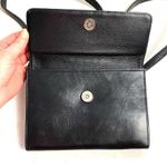Brighton Black Embossed Convertible Leather Crossbody Clutch Wallet Photo 6