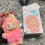 Popmart Labubu Big Into Energy BIE Plushie Keychain Keyring “Loyalty” Pink Photo 0