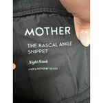 MOTHER Denim MOTHER The Rascal Ankle Snippet Night Hawk Black Raw Hem Jeans 27 Photo 4
