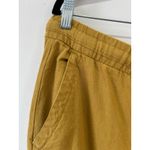 Old Navy  mustard yellow linen blend Pants wide leg size XL tall some wear Photo 9